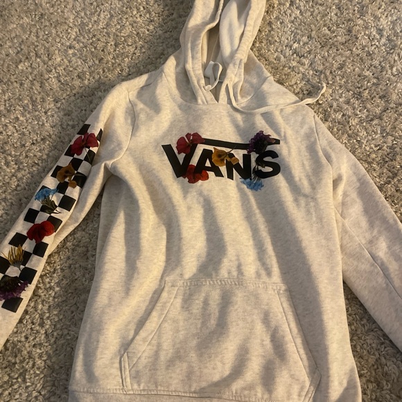 Vans Flower Checkered Hoodie XS Women New without tags - Picture 2 of 8